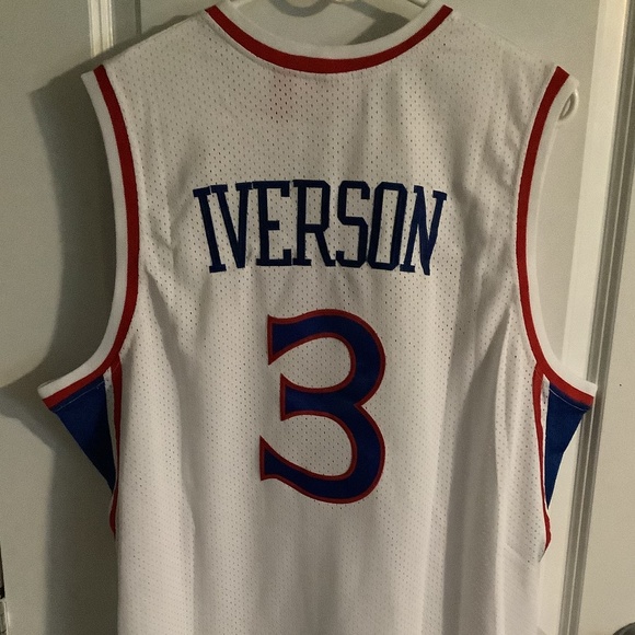 Allen Iverson Throwback 76ers Jersey Mens XXL - Picture 8 of 10